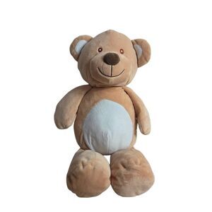 Kellytoy Kelly Baby light brown teddy bear plush rattle 19"